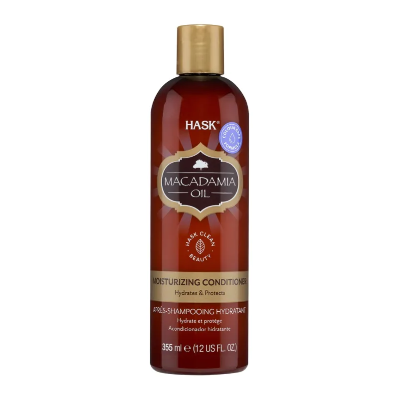 Hask Macadamia Oil Conditioner Moisturizing 12oz (3 Pack) by Hask Placenta