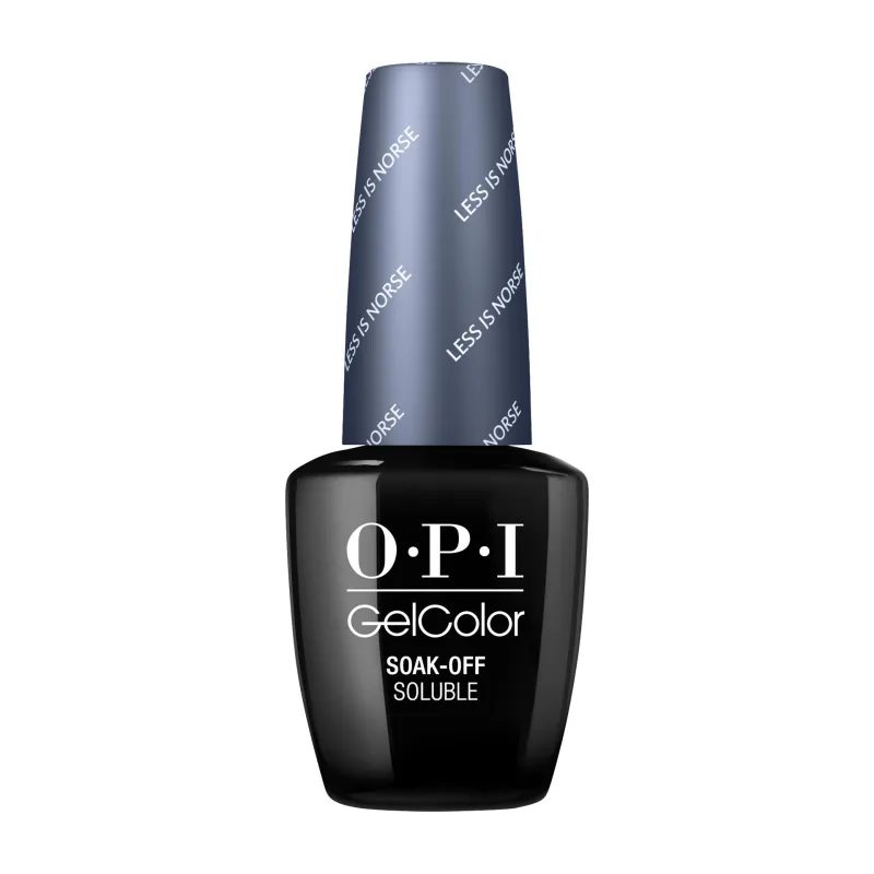 Esmalte semipermanente OPI Gel Color Less Is Norse / Color duradero y vibrante, acabado brillante, fórmula de alta calidad para uñas fuertes y saludables, 15 ml