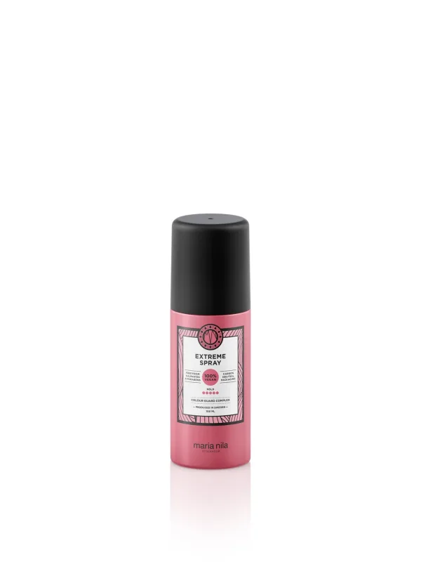 Maria Nila Extreme Spray, 100 ml, fijación 5/5, antioxidante, conserva el color del cabello, 100 % vegano y libre de sulfatos/parabenos