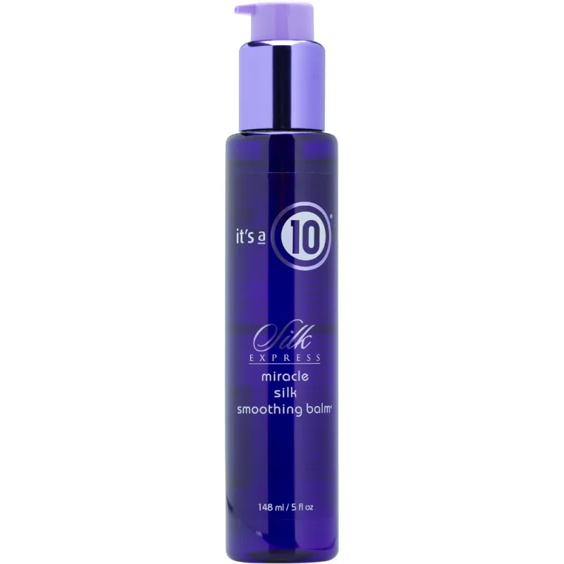 It's a 10 Miracle Silk Smoothing Balm Mousse, Mousse para el Cabello, Alisado y Suavidad, Uso Unisex, Modelado Profesional, 148 ml