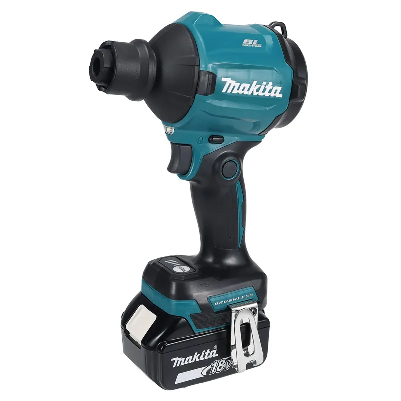 Makita DAS180RT - Soplador de Polvo sin escobillas de Iones de Litio (18 V, Incluye 1 batería de 5 Ah y Cargador)