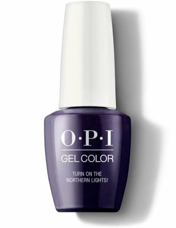 Esmalte de Uñas Semi-Permanente OPI Gel Color GC I57, Turn On the Northern Lights!, 15 ml, color brillante, durabilidad de más de 2 semanas, aplicación sin grietas