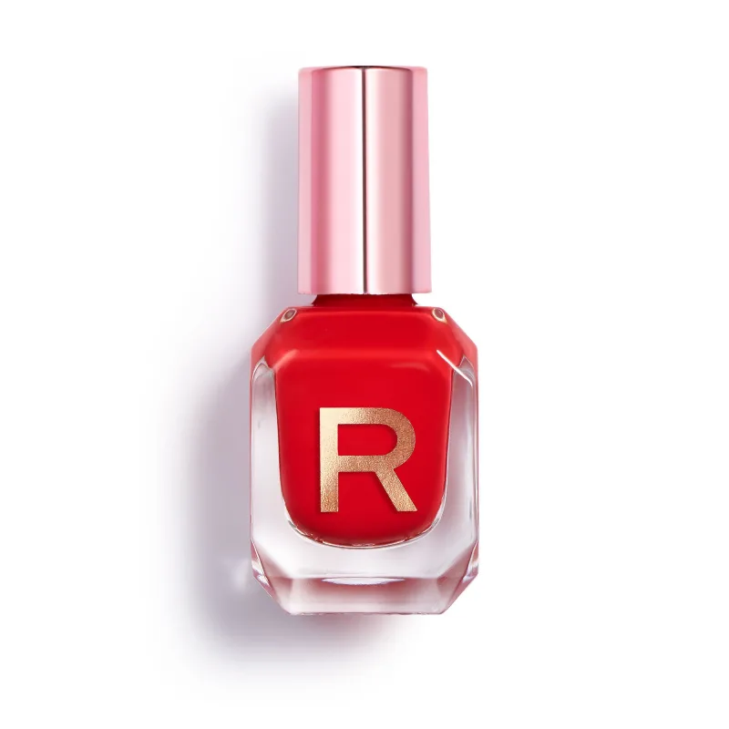Esmalte de uñas Makeup Revolution Express, tono Red Rush intenso y vibrante, secado rápido, acabado brillante, 10 ml, manicure profesional en minutos