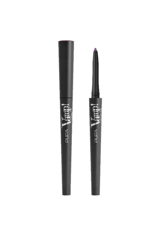Pupa Milano Vamp! Delineador de Ojos 0.35g Kohl 104 Irreverent Violet, A Prueba de Agua, Ideal para Mujeres, Color Púrpura Vibrante, Larga Duración