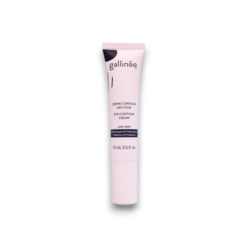 Gallinée Eye Contour Cream - Crema Reparadora e Hidratante para contorno de Ojos con prebióticos y probióticos naturales, 15 ml