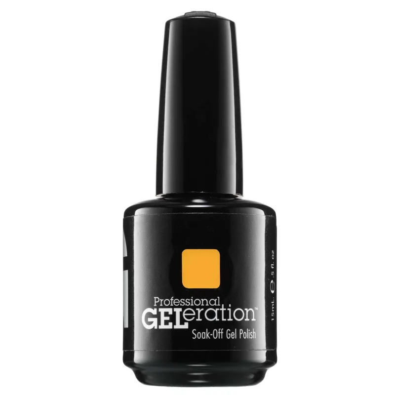 Jessica Geleration Colours Semi-Permanent Nail Polish Gel-944 Totally Turmeric, Esmalte de Uñas Semi-permanente, 15 ml, Brillante y Duradero