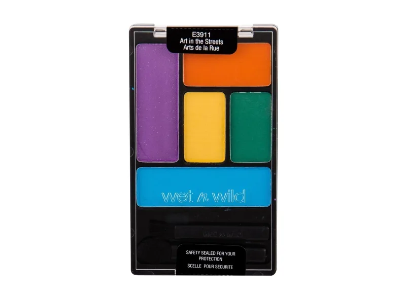 Paleta de Sombras de Ojos Wet n Wild Color Icon Art in the Streets, 5 tonos combinables, fórmula duradera, altamente pigmentada, enriquecida con aceite de macadamia