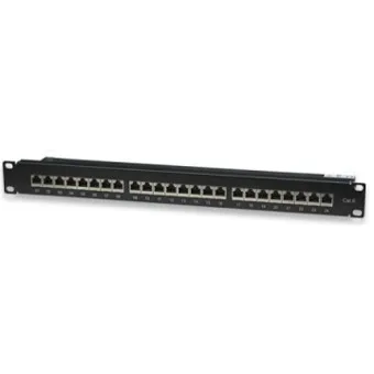 WP WPC-PAN-6F-24 1U Panel de parcheo - Bahía de Entrada (FTP, RJ-45, Cat6, Negro, 1U)