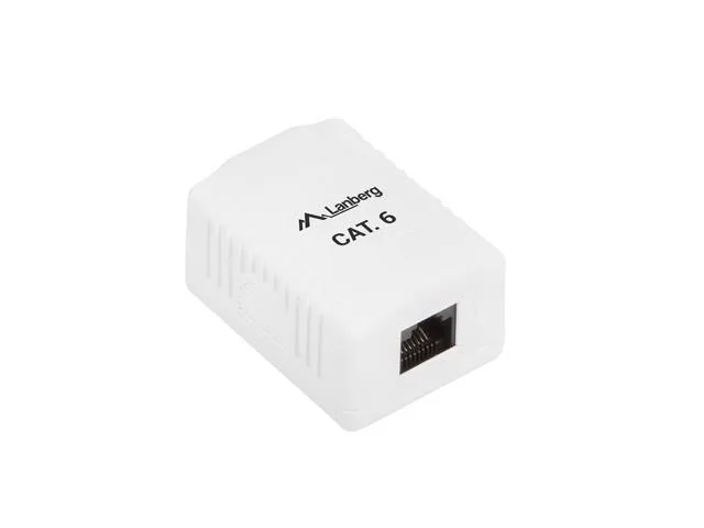 Lanberg OU6-0001-W caja de tomacorriente RJ-45 Blanco