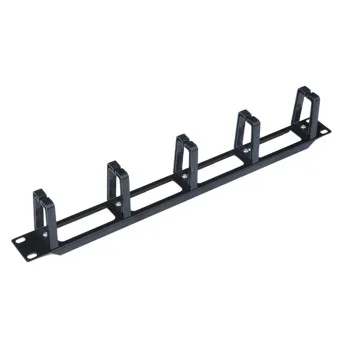 WP Rack Panello guidacavi 1U, Negro RAL9005