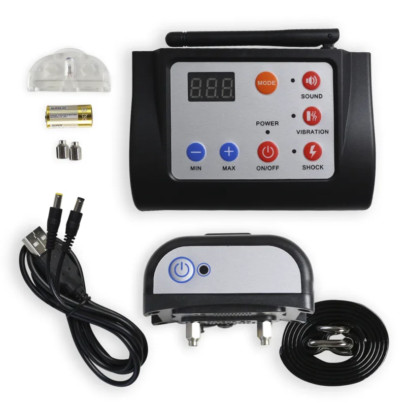 Pastor eléctrico inalámbrico 2 en 1 Yatek, configurable hasta 300 metros de distancia, 6 niveles de estimulación, vibración y tono de advertencia