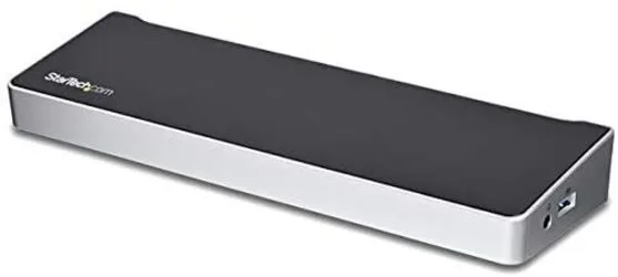 StarTech.com Dock USB-C para 3 Monitores 4K - Hub Ladrón de 5 Puertos USB 3.2 5Gbps - HDMI y DisplayPort - Mac y Windows - Docking Station - PD 100W