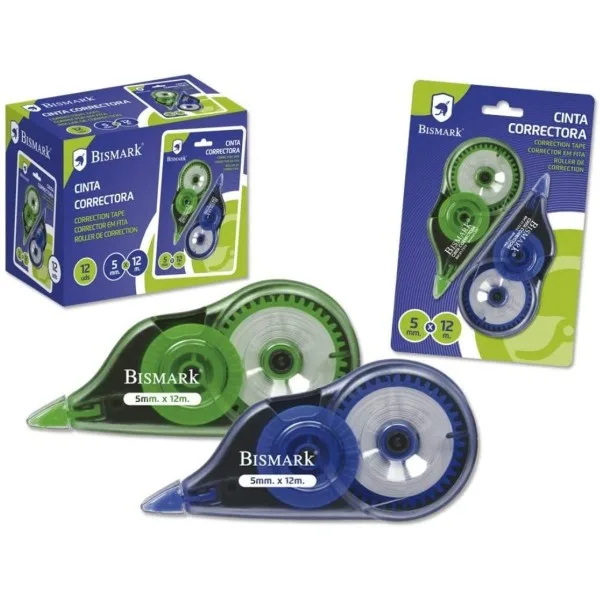 Bismark 325764 corrección de películo/cinta 12 m Multicolor 2 pieza(s)