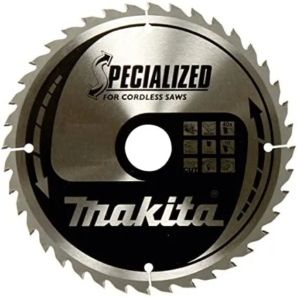 Makita B-33629 Specialized - Hoja para sierra circular (136 mm diámetro, 20 rastrillo, 24 dientes)