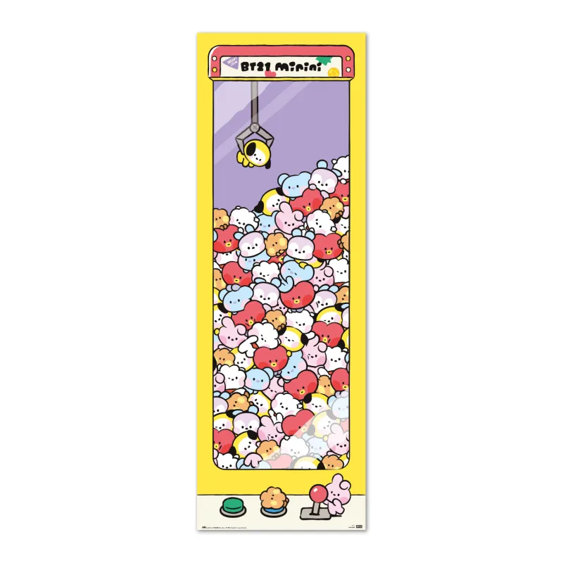 Grupo Erik BT21 - Póster de máquina de arcade (53 x 158 cm), diseño de máquina de arcade