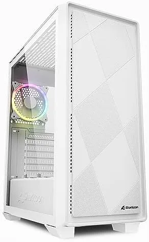 Sharkoon VS8 RGB Midi Tower Cristal Templado USB-C 3.2 Blanca
