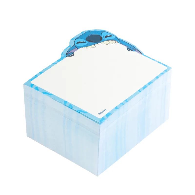 Memo Block Disney Stitch - Notas adhesivas - 400 hojas blancas para notas 75x75 cm - Papaleria y material escolar - Oficina papelería Stitch, licencia oficial