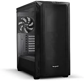 be quiet! Shadow Base 800 Caja de PC, Flujo de Aire excepcionalmente Alto, Los 3 Ventiladores Pure Wings 3 140 mm PWM, Amplio diseño Ofrece Espacio Suficiente, instalación Sencilla, BGW60