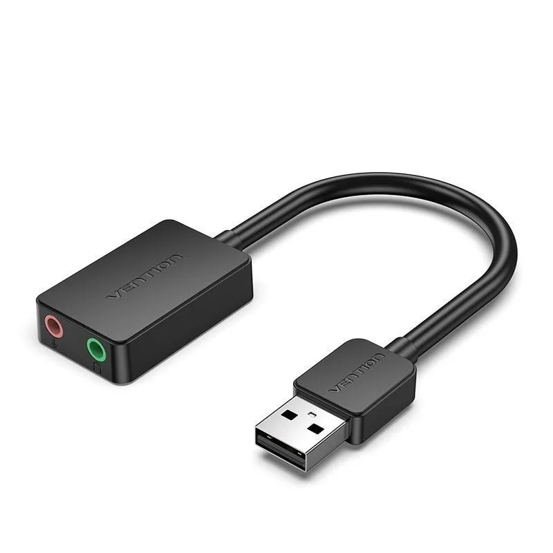 Vention Tarjeta de Sonido CDZB0/ USB Macho - 2x Jack 3.5 Hembra