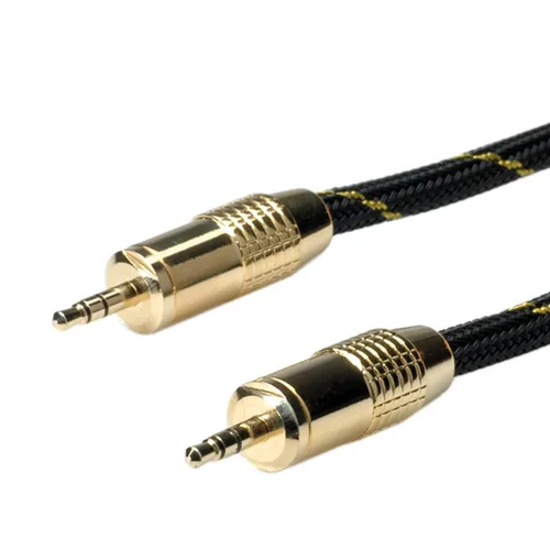 Cable de interconexión de audio ROLINE GOLD 3,5mm conector - conector 5m