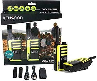 Kenwood UBZ-LJ9SET ricetrasmittente Nero, Giallo (KENWOOD UBZ-LJ95 PMR446 RADIO TWIN PACK)