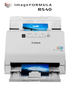 Canon RS40 Escáner alimentado con hojas 600 x 600 DPI Blanco