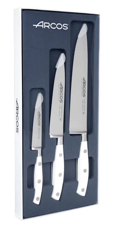 Set 3 cuchillos de la serie RIVIERA BLANC