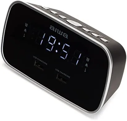 Aiwa CRU-19BK despertador Reloj despertador digital Negro