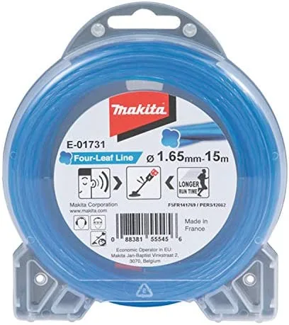 Makita E-01731 Desbrozadora Alambre Forma trébol Azul cortadora Hilo 1,65mm 15m