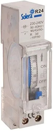 Solera R24 - Interruptores horario, sin reserva. 24h. Analógico. 1 módulo