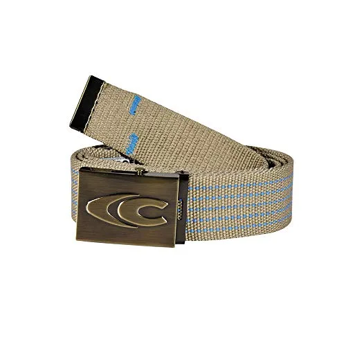 COFRA V479-0-B0A.Z135 PATRASSO - Cinturón con hebilla metálica, 135 cm, color caqui