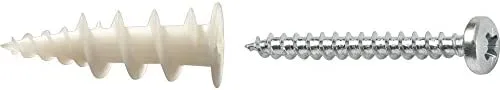CELO 9GKDPZ - Taco de nylon de fijación directa cartón yeso GKD con tornillo PZ 3-4,5x40 mm (Envase 50 ud)