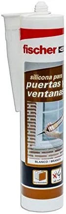 fischer - Silicona Puertas y Ventanas 300 ml | Sellador Neutro para Juntas de Construcción y Acristalamiento | Alta Elasticidad y Resistencia a Temperaturas Extremas