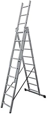 ESCALERA TRANSFORMABLE ALUMINIO 3X9 PELDAÑOS EDM