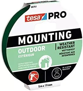Cinta doble cara mounting pro exterior 1.5m x 19mm tesa