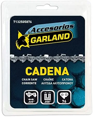 Garland 7132505876 - Cadena 0.325''-0.058'' - 76 Eslabones para Motosierras