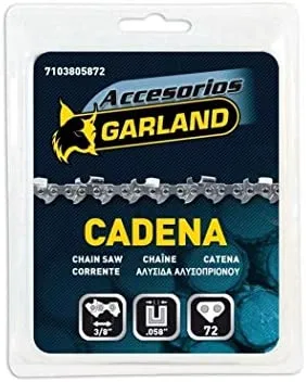 Garland 7103805872 - Cadena 3/8''-0.058'' - 72 Eslabones para Motosierras