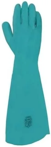 Juba G, sin soporte nitrilo satinado, largo 46 cm, verde - SIZE: 10