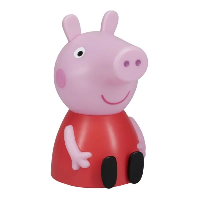 Paladone Peppa Pig - Lámpara de figura con sonido, luz nocturna para bebé, accesorios y decoración para dormitorio de niños