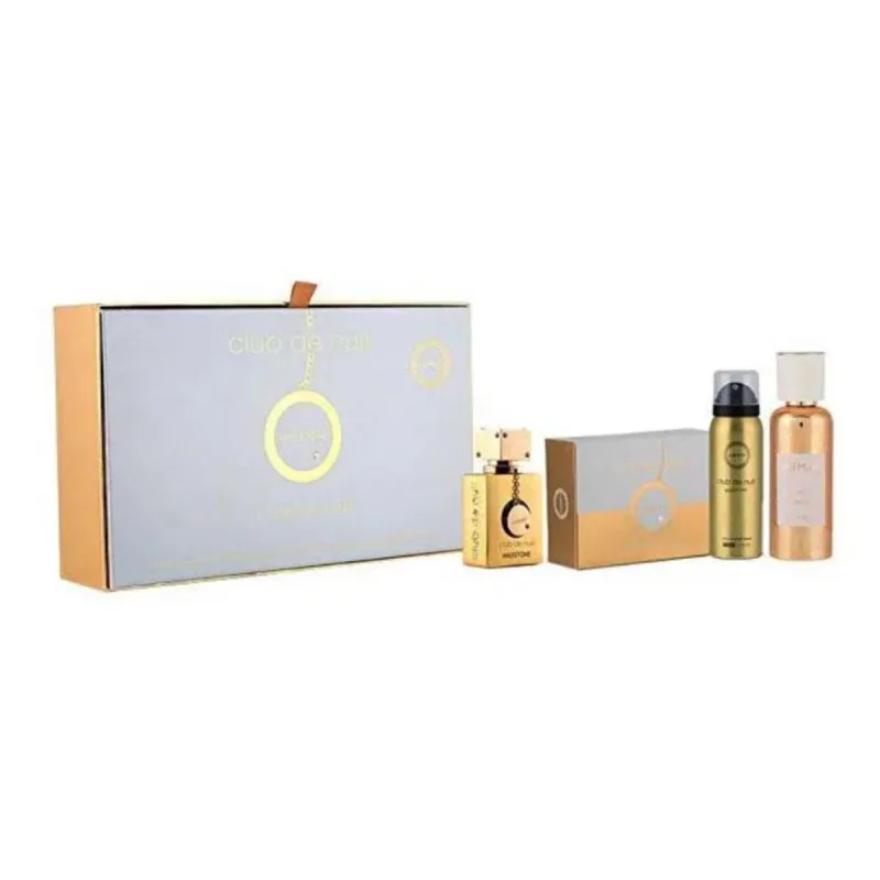Armaf Club De Nuit Milestone Eau de Parfum 130g Vaporizador + Hair Mist 55ml + Jabon 1U + Spray corporal Perfumado 50ml Vaporiz Cuidado del Cabello