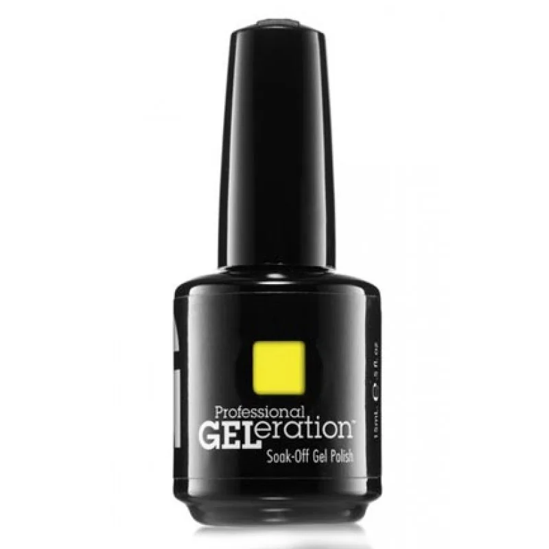 Esmalte Semipermanente Jessica Geleration Colours Yellow Lightening GEL 788 15ml Amarillo Brillante Formula Profesional Duradera Hasta 3 Semanas