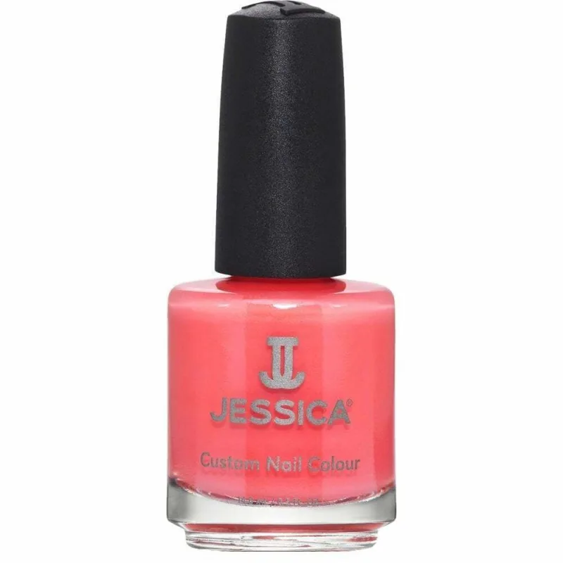 Esmalte de uñas Jessica Popsicle Kisses, colección California Girl, tonos vibrantes y veraniegos, 14.8 ml, cuidado natural para las uñas