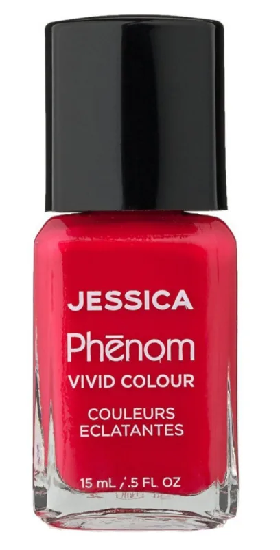 Esmalte de uñas Phenom Vivid Colour phen-024 Leading Lady de Jessica, esmalte gel sin lámpara UV, fácil aplicación, alta pigmentación, duración hasta 10 días, 14 ml
