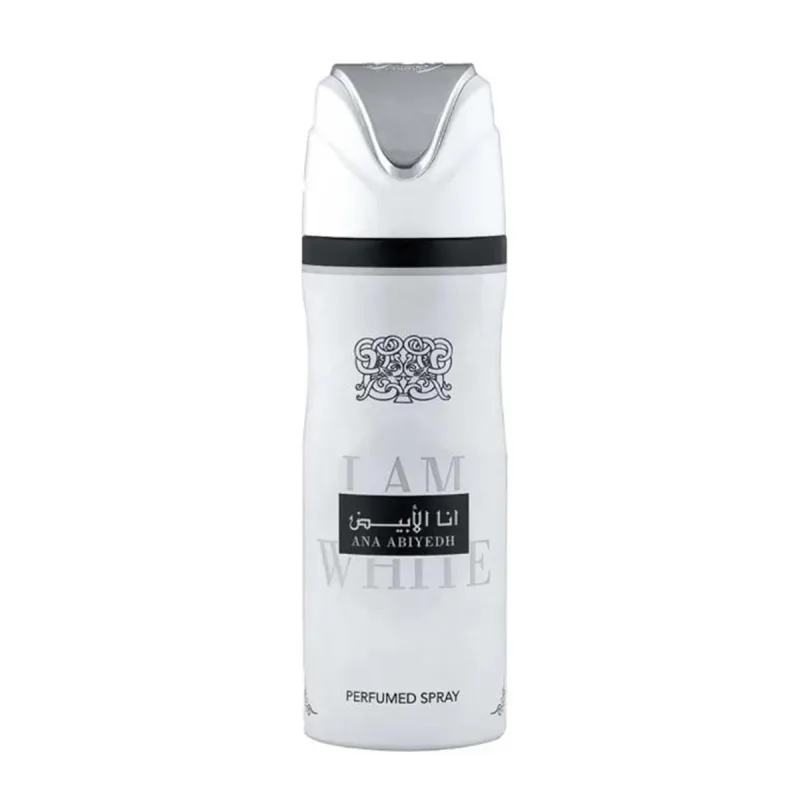 Lattafa Ana Abiyedh I Am White Perfumed Desodorante Spray para Hombre 170 gr
