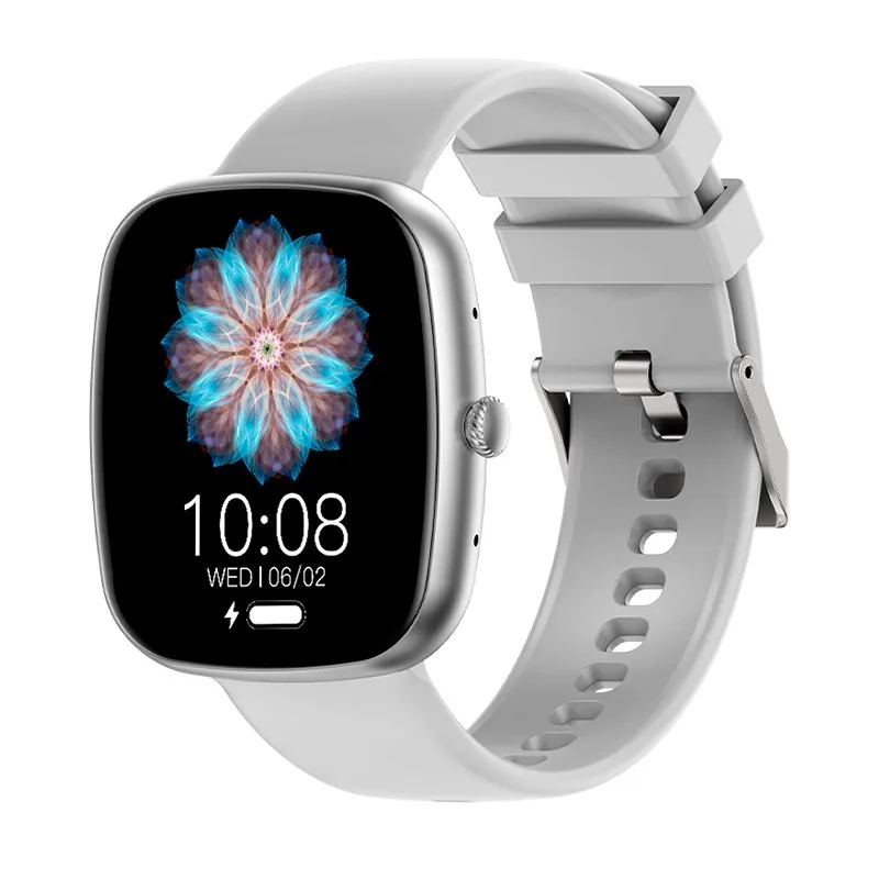 Cool smartwatch border silicona gris (llamadas, salud, deporte)