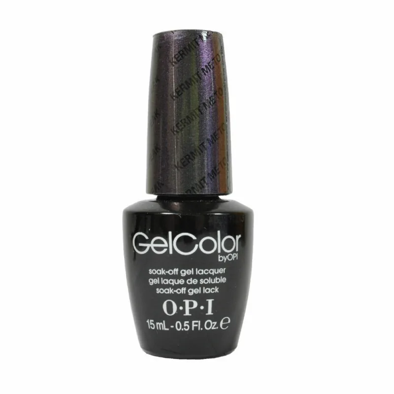 Esmalte semipermanente OPI Gel Color, tono Kermit Me To Speak vibrante y divertido, 15 ml, color duradero con acabado brillante profesional