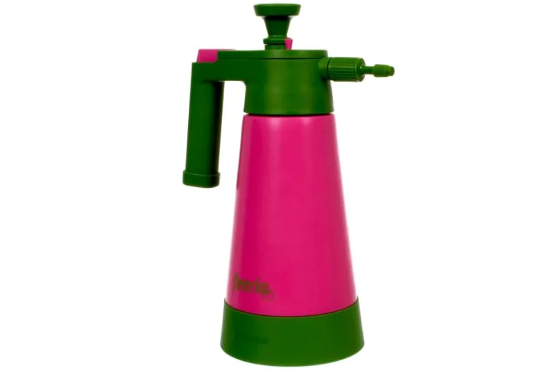 Najder - Pulverizador de mano a presión 1,5 L KWAZAR GARDEN PRO 360 ° profesional, vaporizador vacío ajustable para plantas, jardín, casa, 2,2 bares, color fucsia