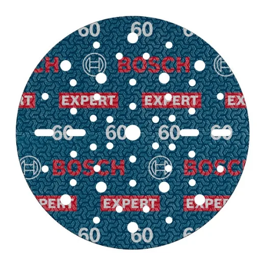 Bosch 50x Disco de lija para láminas EXPERT O780, 150 mm (para Madera dura, Pintura sobre madera, Ø 150 mm, Grano 60, Professional Accesorios Lijadora excéntrica)
