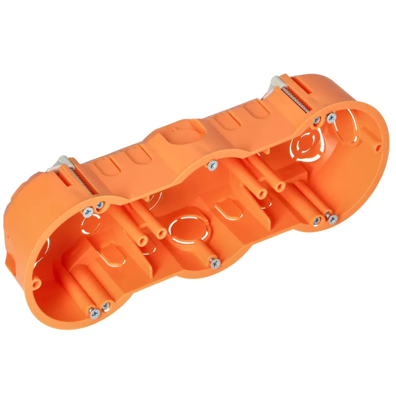 ORNO JB-13813 Cajas Empotrar Pared para Placa de Yeso Laminado Ø 60 mm (Triple)