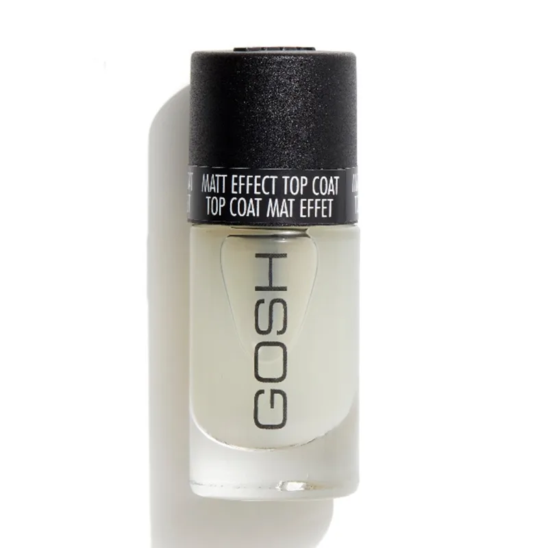 Top Coat para uñas Gosh, acabado brillante y duradero, secado rápido, protege y realza el esmalte, 8 ml, cuidado profesional de uñas